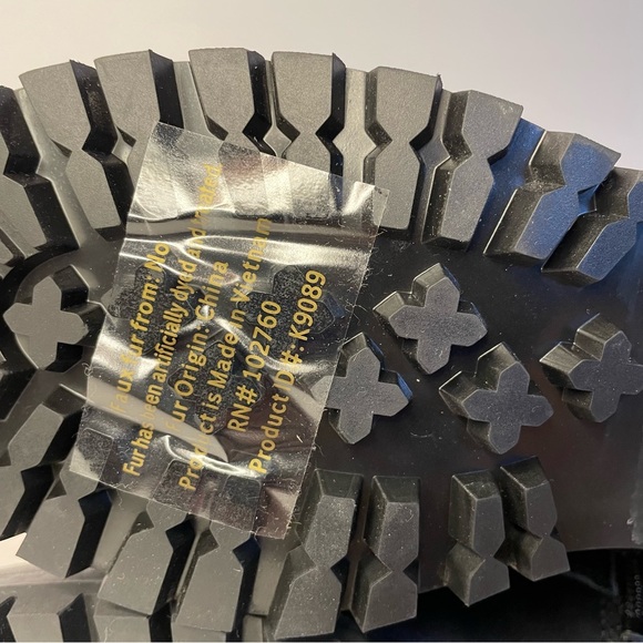 NWOB Kate Spade Combat Boots Sherpa Trim - Picture 9 of 10